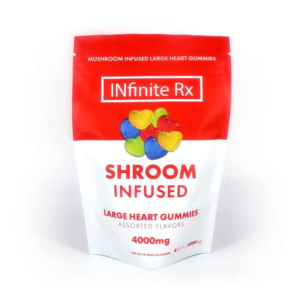 INfinite Rx Shroom Infused Albino Penis Envy Edition Large Heart Gummies Edibles (4000mg)