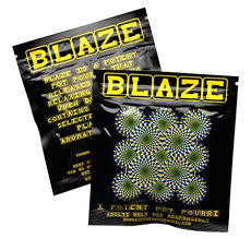 Blaze potent potpourri front and back view